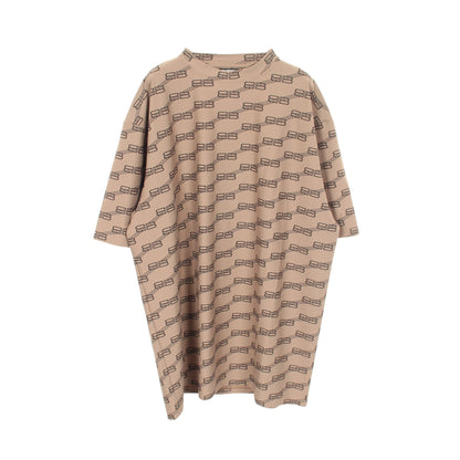 SWIMWEAR BBモノグラム 半袖Tシャツ ナイロン ブラウン バレンシアガ