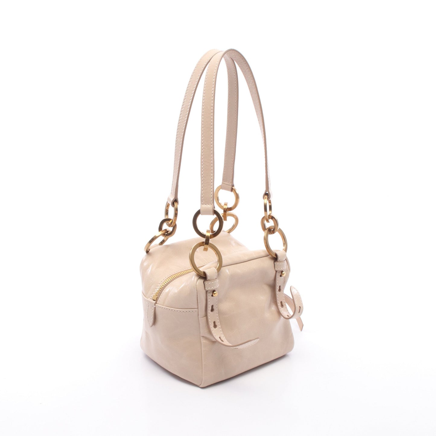 ダングル ミニ ショルダーバッグ レザー ベージュ プラダ バッグ PRADA