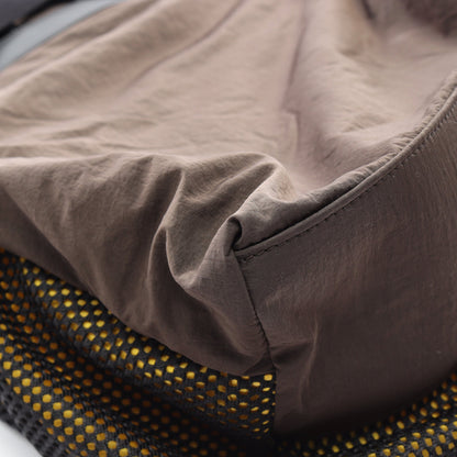 2WAY ハンドバッグ トートバッグ ナイロン ダークブラウン ブラック イエロー ボッテガヴェネタ バッグ BOTTEGA VENETA