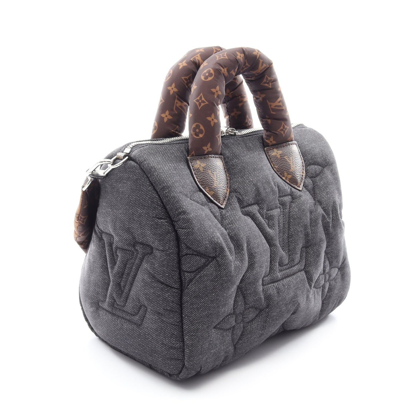 スピーディバンドリエール 25 LVピロー 2WAY ハンドバッグ ナイロン PVC ダークグレー ブラウン ルイヴィトン バッグ LOUIS VUITTON