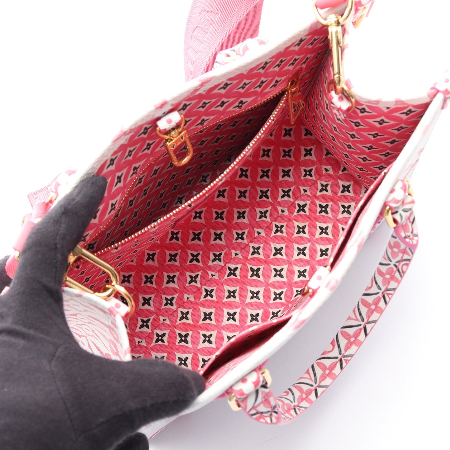 オンザゴー PM LV バイザプール モノグラムジャイアント 2WAY ハンドバッグ PVC オフホワイト ルイヴィトン バッグ LOUIS VUITTON