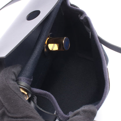 エールバッグジップ ミニ ブルーインディゴ ショルダーバッグ トワルミニタリー ヴァッシュハンター ネイビー ゴールド金具 K刻印 エルメス バッグ HERMES