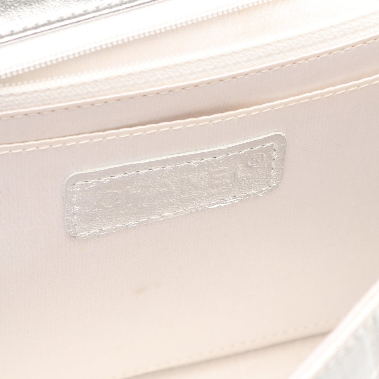 ニュートラベルライン Wチェーンショルダーバッグ ナイロンキャンバス レザー シルバー シルバー金具 シャネル バッグ CHANEL
