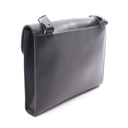 サックアデペッシュ29 ショルダーバッグ エバーグレイン ブラック シルバー金具 Z刻印 エルメス バッグ HERMES