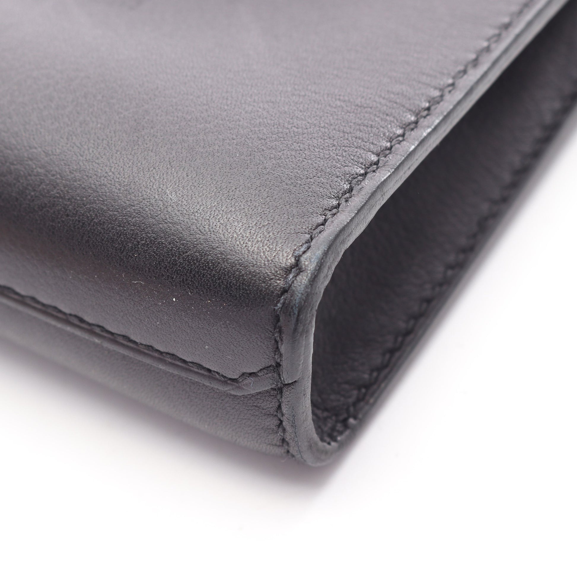 サックアデペッシュ29 ショルダーバッグ エバーグレイン ブラック シルバー金具 Z刻印 エルメス バッグ HERMES