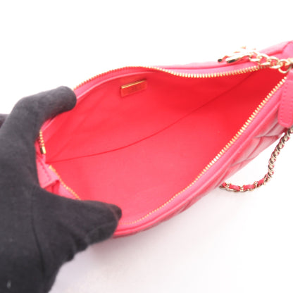 マトラッセ スモールホーボー チェーンショルダーバッグ ラムスキン ピンクパープル ゴールド金具 シャネル バッグ CHANEL