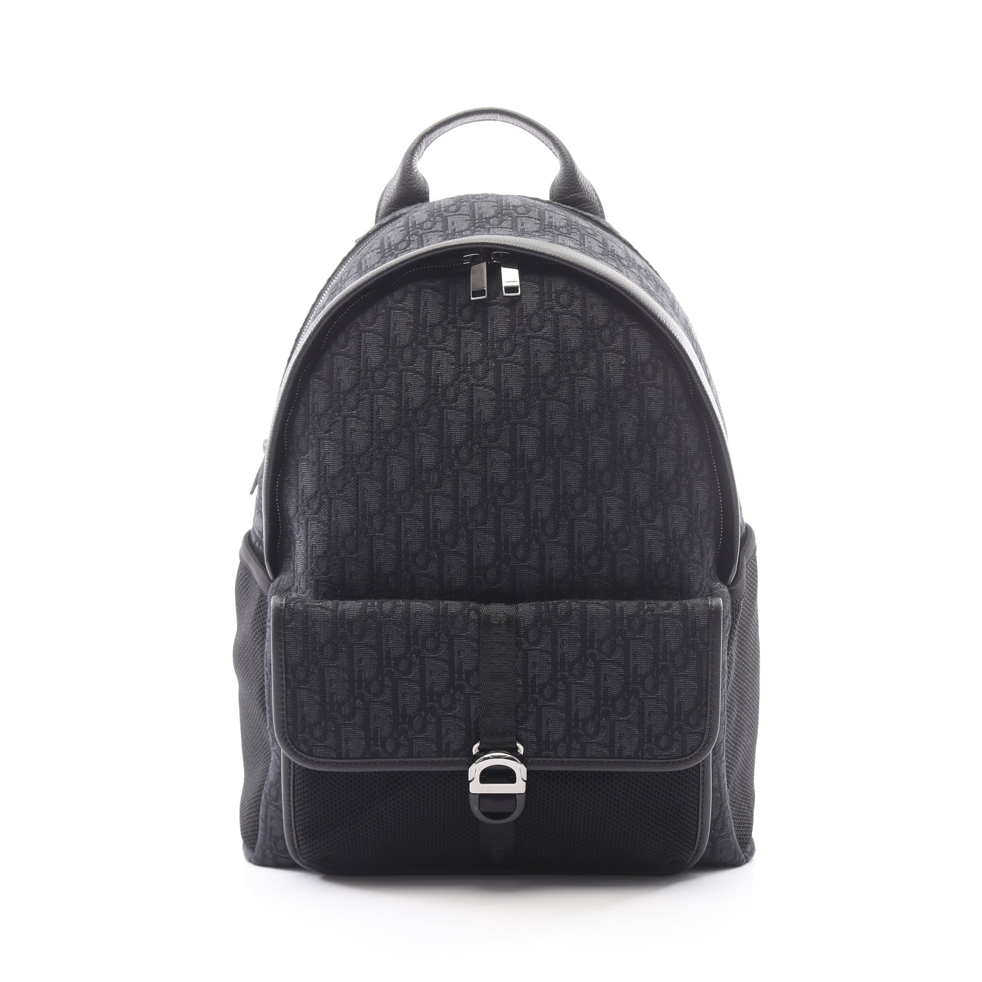 DIOR 8 オブリーク バックパック リュックサック キャンバス レザー ブラック クリスチャンディオール バッグ Christian Dior