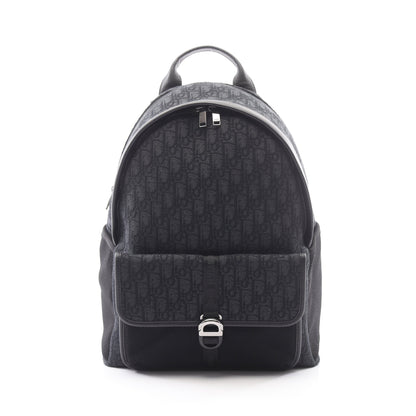 DIOR 8 オブリーク バックパック リュックサック キャンバス レザー ブラック クリスチャンディオール バッグ Christian Dior