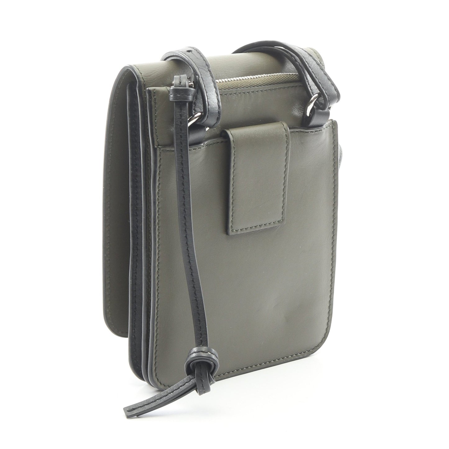 GUSSET FLAT CROSSBODY ガセット フラット クロスボディバッグ ショルダーバッグ レザー カーキグリーン ブラック ロエベ バッグ LOEWE