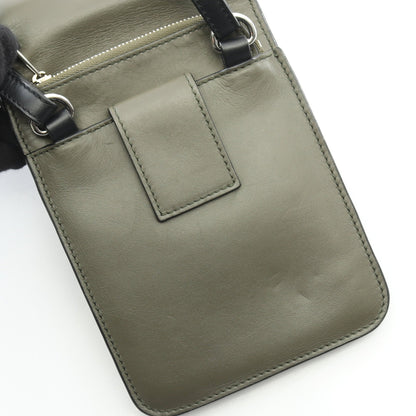 GUSSET FLAT CROSSBODY ガセット フラット クロスボディバッグ ショルダーバッグ レザー カーキグリーン ブラック ロエベ バッグ LOEWE