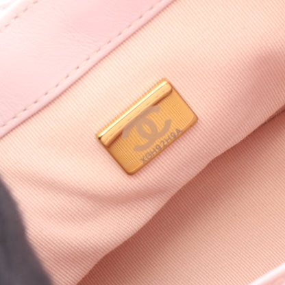 マトラッセ ココネージュ チェーンショルダーバッグ ラムスキン ライトピンク ゴールド金具 シャネル バッグ CHANEL