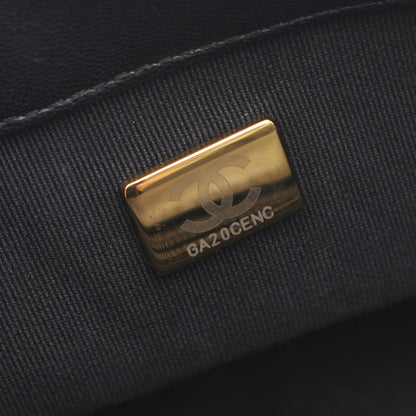 ミニマトラッセ トップハンドル 2WAY チェーンショルダーバッグ ラムスキン ブラック ゴールド金具 シャネル バッグ CHANEL