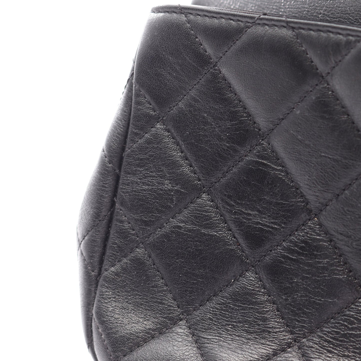 マトラッセ チェーンショルダーバッグ レザー ブラック ゴールド金具 シャネル バッグ CHANEL