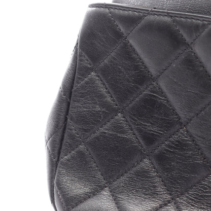 マトラッセ チェーンショルダーバッグ レザー ブラック ゴールド金具 シャネル バッグ CHANEL