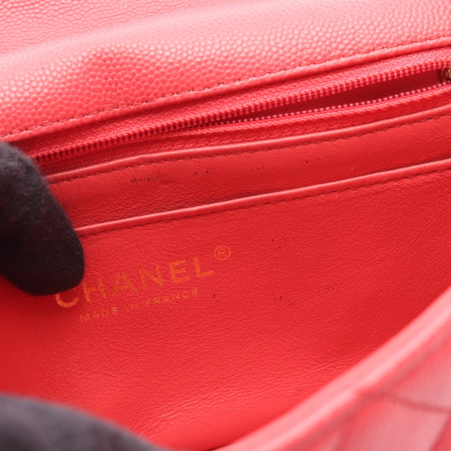 ミニマトラッセ20 チェーンショルダーバッグ キャビアスキン ピンク ゴールド金具 シャネル バッグ CHANEL