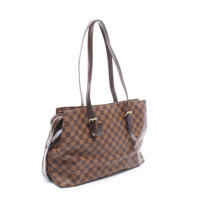 チェルシー ダミエエベヌ ショルダーバッグ トートバッグ PVC レザー ブラウン ルイヴィトン バッグ LOUIS VUITTON