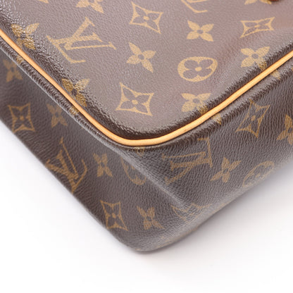 シテGM モノグラム ショルダーバッグ PVC レザー ブラウン ルイヴィトン バッグ LOUIS VUITTON
