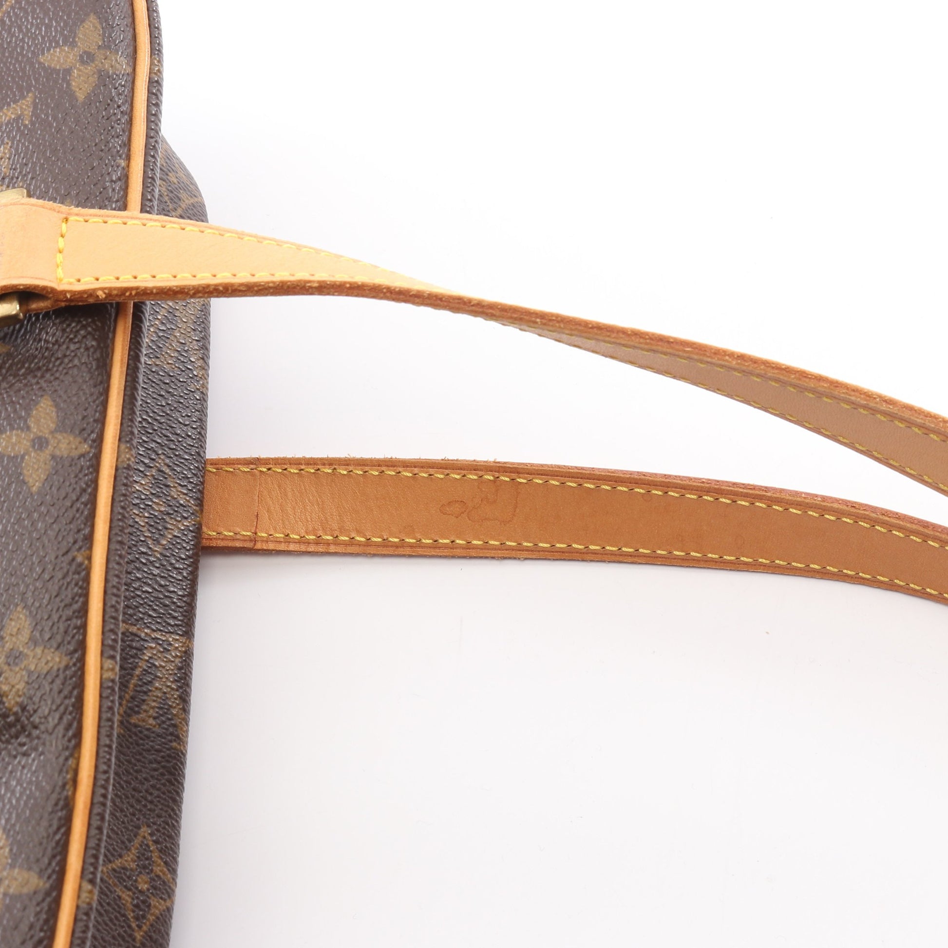 シテGM モノグラム ショルダーバッグ PVC レザー ブラウン ルイヴィトン バッグ LOUIS VUITTON