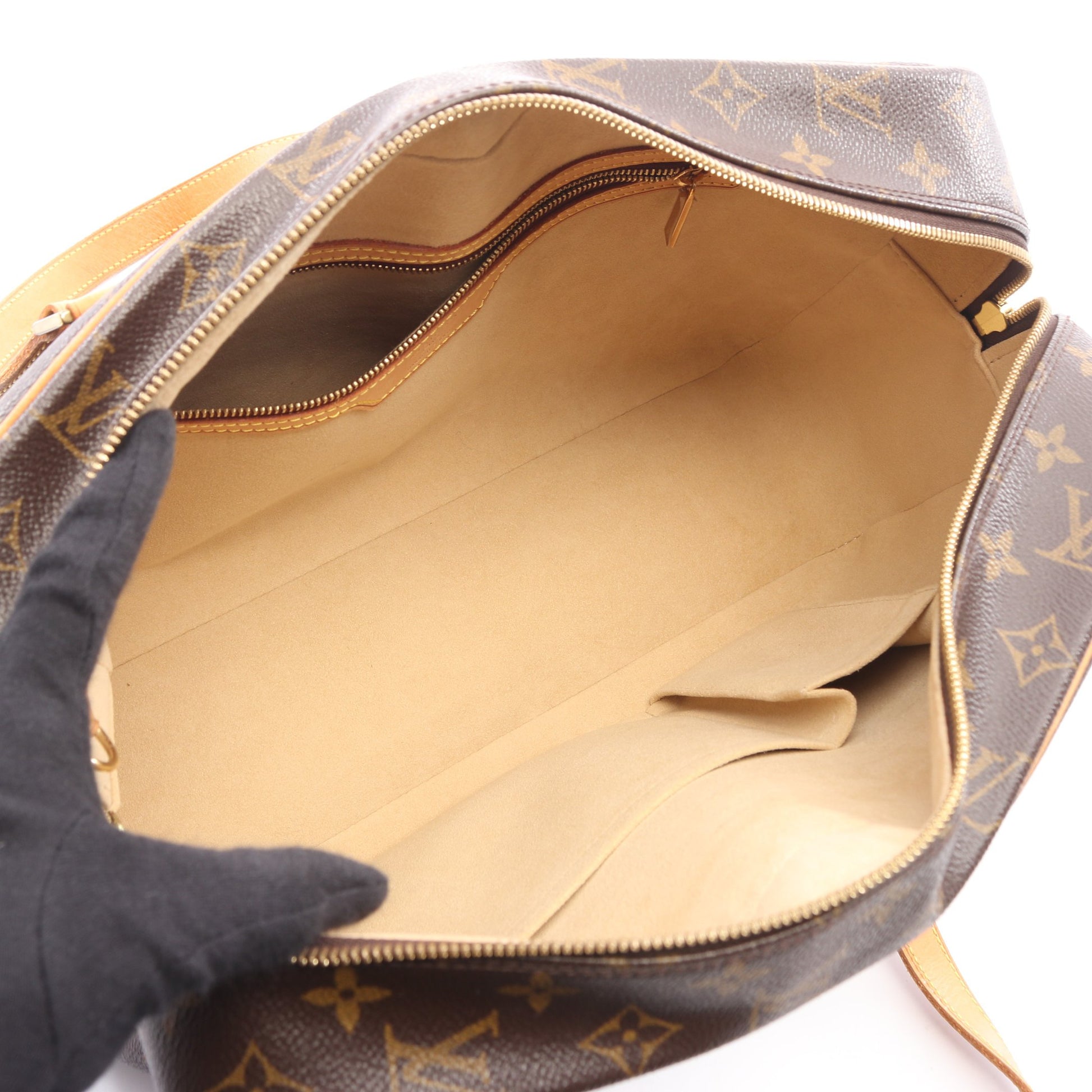 シテGM モノグラム ショルダーバッグ PVC レザー ブラウン ルイヴィトン バッグ LOUIS VUITTON