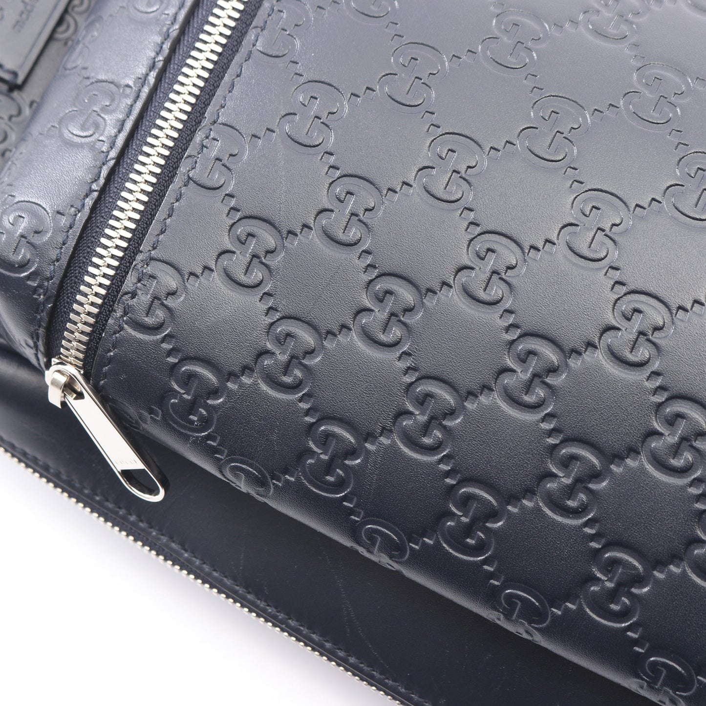グッチシマ ボディバッグ レザー ネイビー グッチ バッグ GUCCI