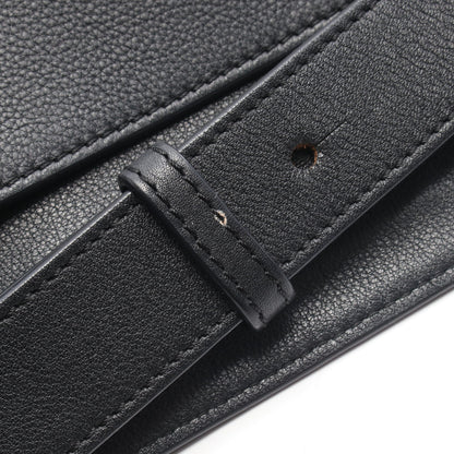T MESSENGER メッセンジャー ショルダーバッグ レザー ブラック ロエベ バッグ LOEWE