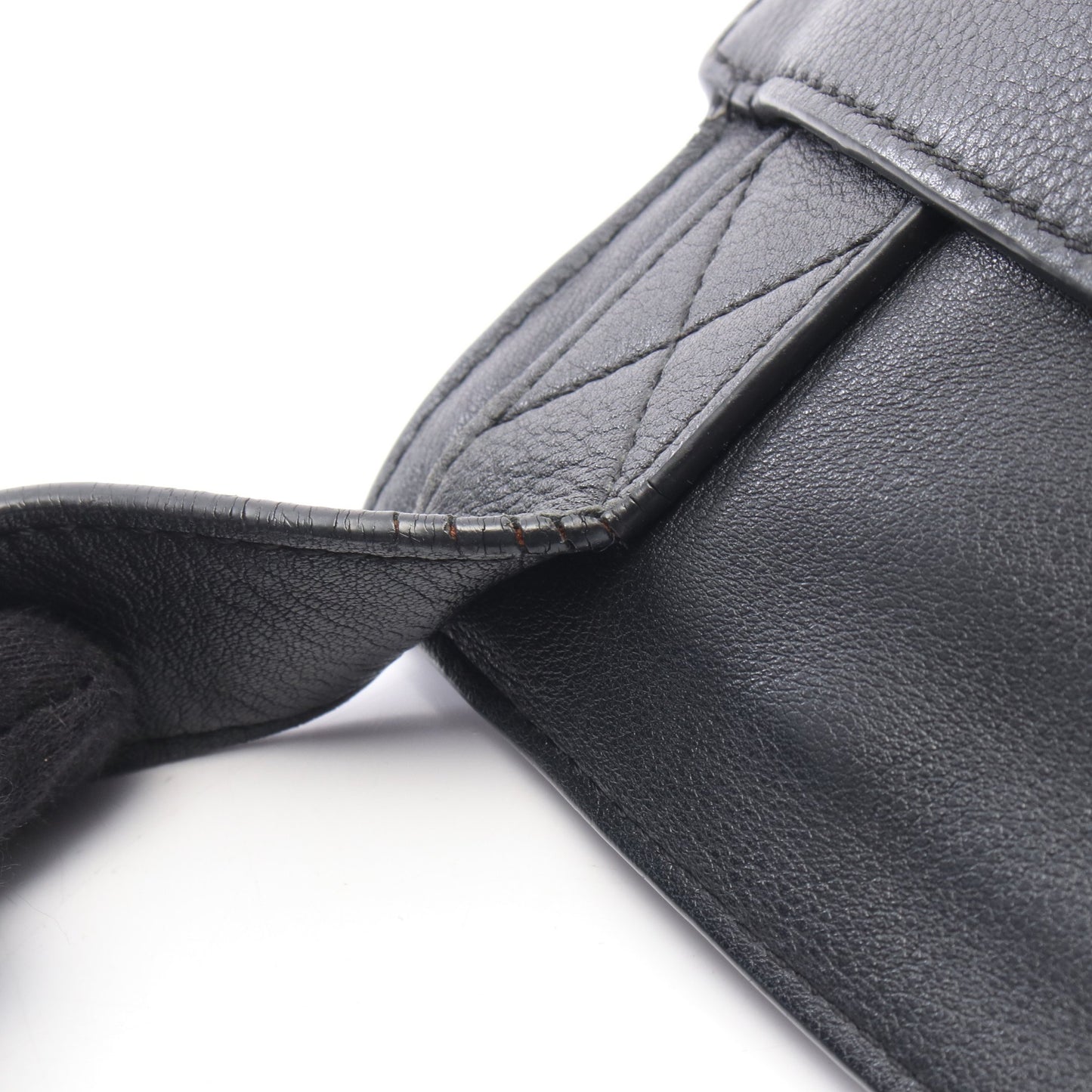 T MESSENGER メッセンジャー ショルダーバッグ レザー ブラック ロエベ バッグ LOEWE