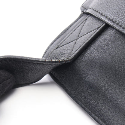 T MESSENGER メッセンジャー ショルダーバッグ レザー ブラック ロエベ バッグ LOEWE