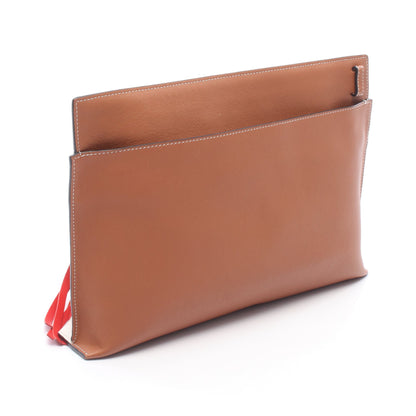LOEWE × Paula's Ibiza パウラズイビザ Tポーチ ショルダーバッグ レザー オフホワイト ブラウン マルチカラー ロエベ バッグ LOEWE