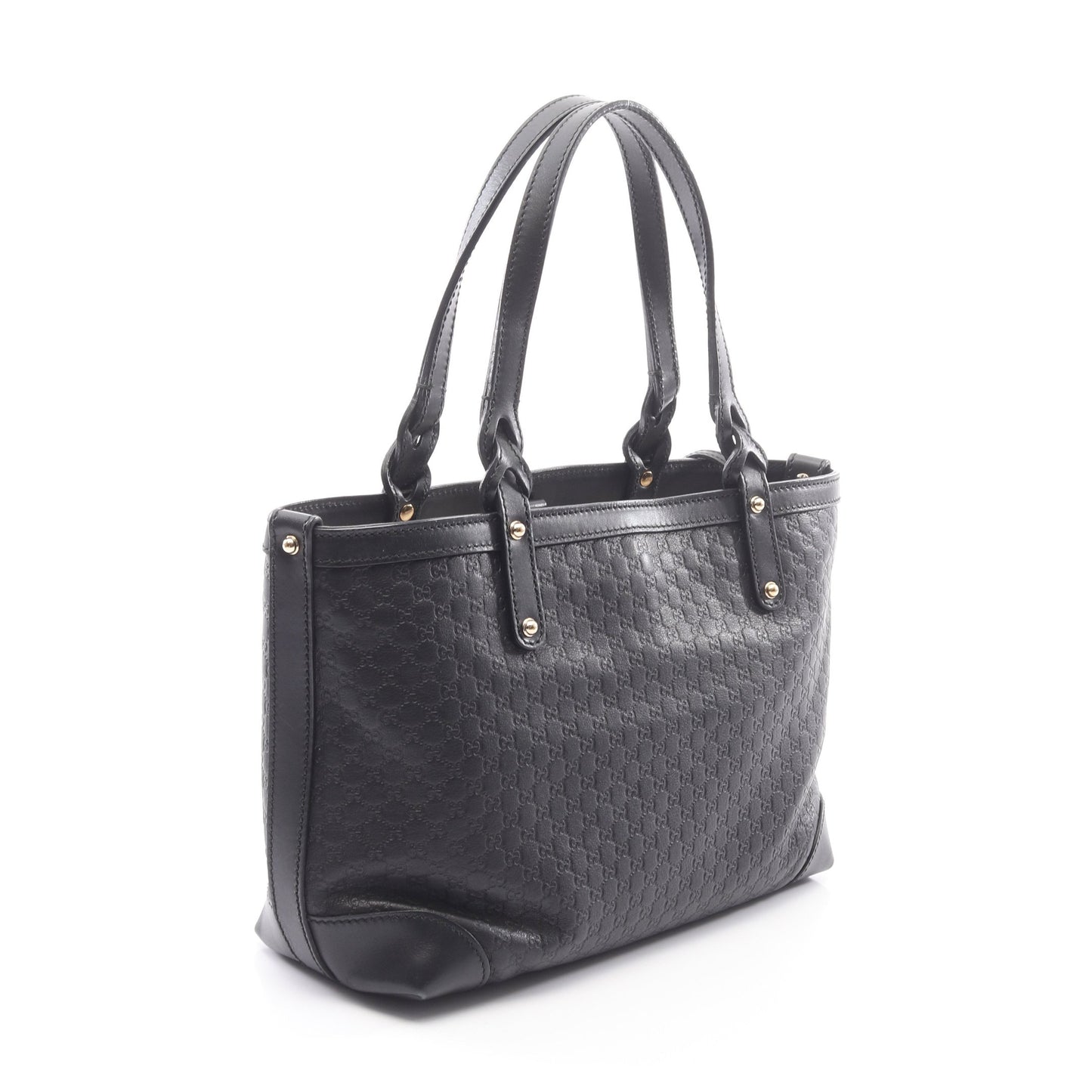 グッチシマ ハンドバッグ トートバッグ レザー ブラック グッチ バッグ GUCCI