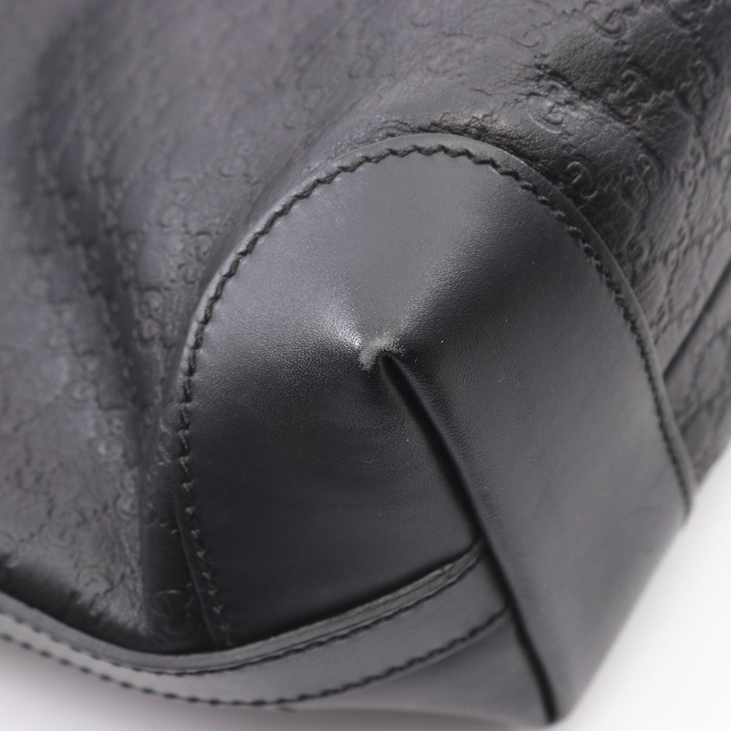 グッチシマ ハンドバッグ トートバッグ レザー ブラック グッチ バッグ GUCCI