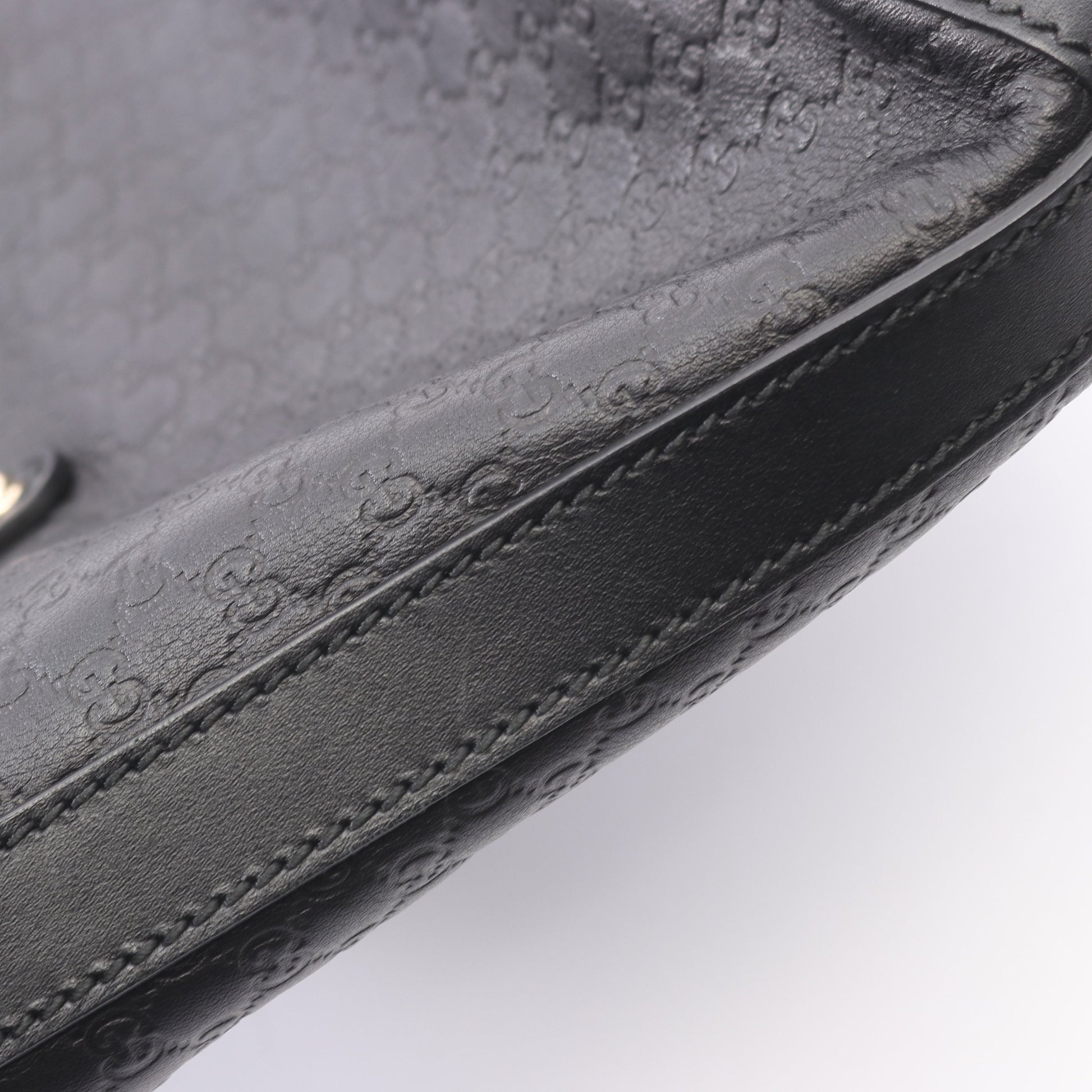 グッチシマ ハンドバッグ トートバッグ レザー ブラック グッチ バッグ GUCCI