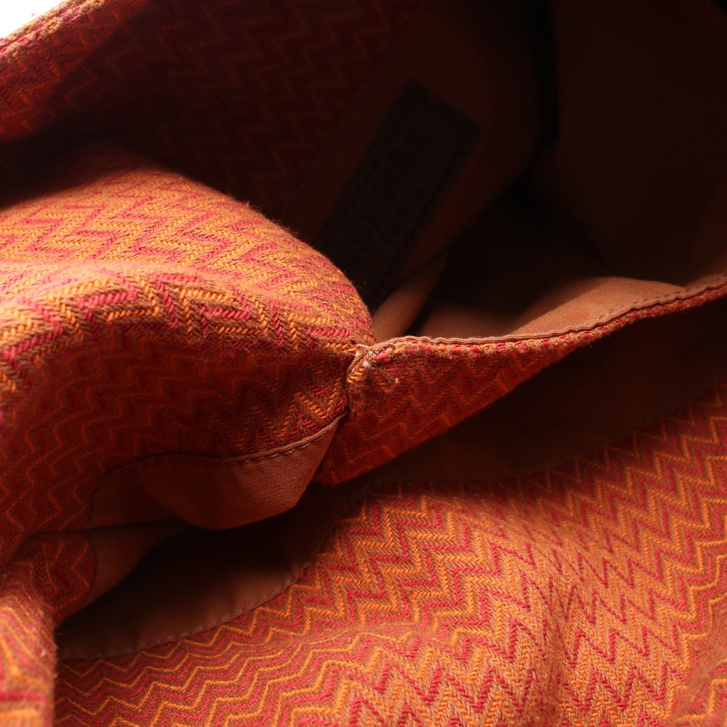 サック デ パンサージュ ショルダーバッグ キャンバス オレンジ レッド ブラウン エルメス バッグ HERMES