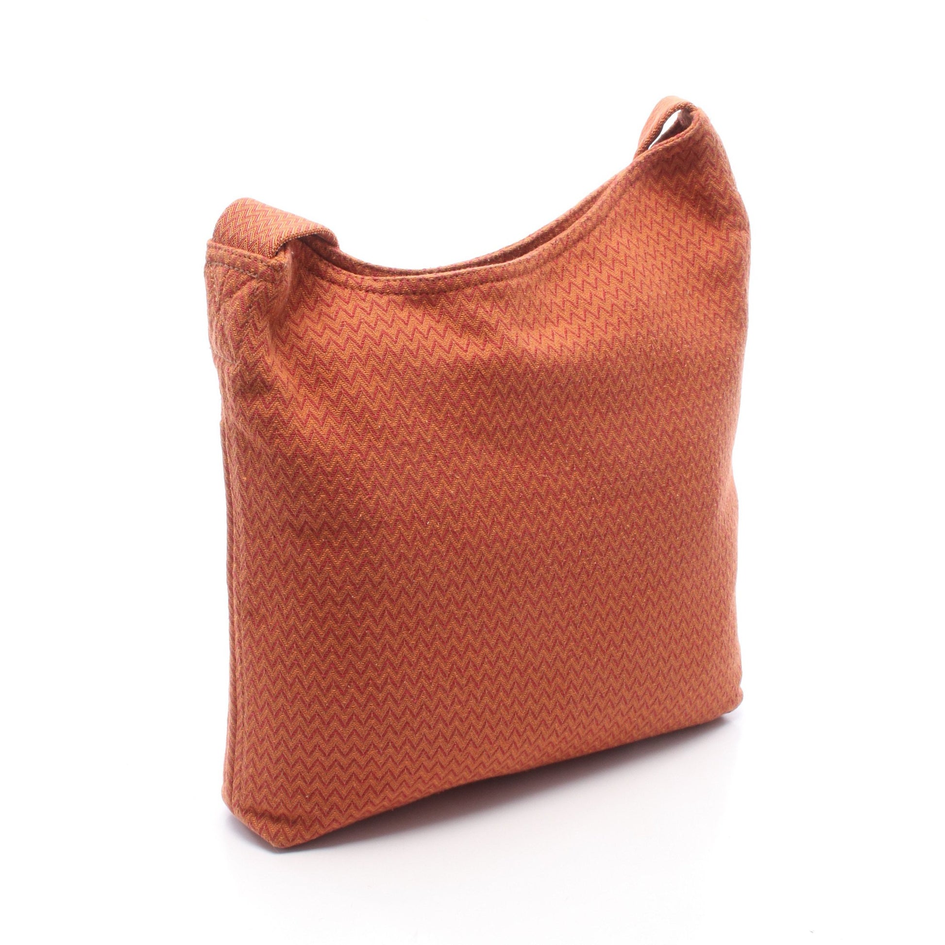 サック デ パンサージュ ショルダーバッグ キャンバス オレンジ レッド ブラウン エルメス バッグ HERMES