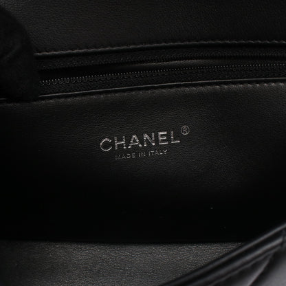 マトラッセ チェーンショルダーバッグ レザー ブラック ブラック金具 シャネル バッグ CHANEL