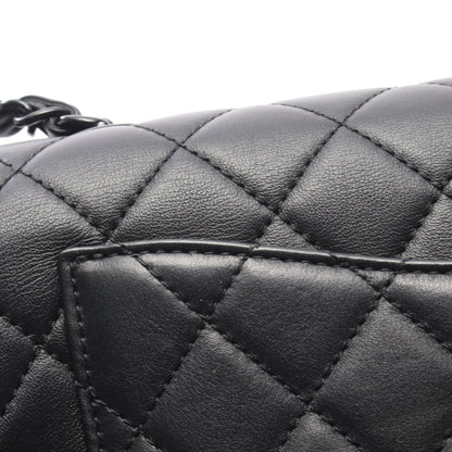 マトラッセ チェーンショルダーバッグ レザー ブラック ブラック金具 シャネル バッグ CHANEL