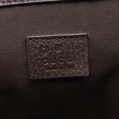 GGキャンバス バックパック リュックサック キャンバス レザー ベージュ ダークブラウン グッチ バッグ GUCCI