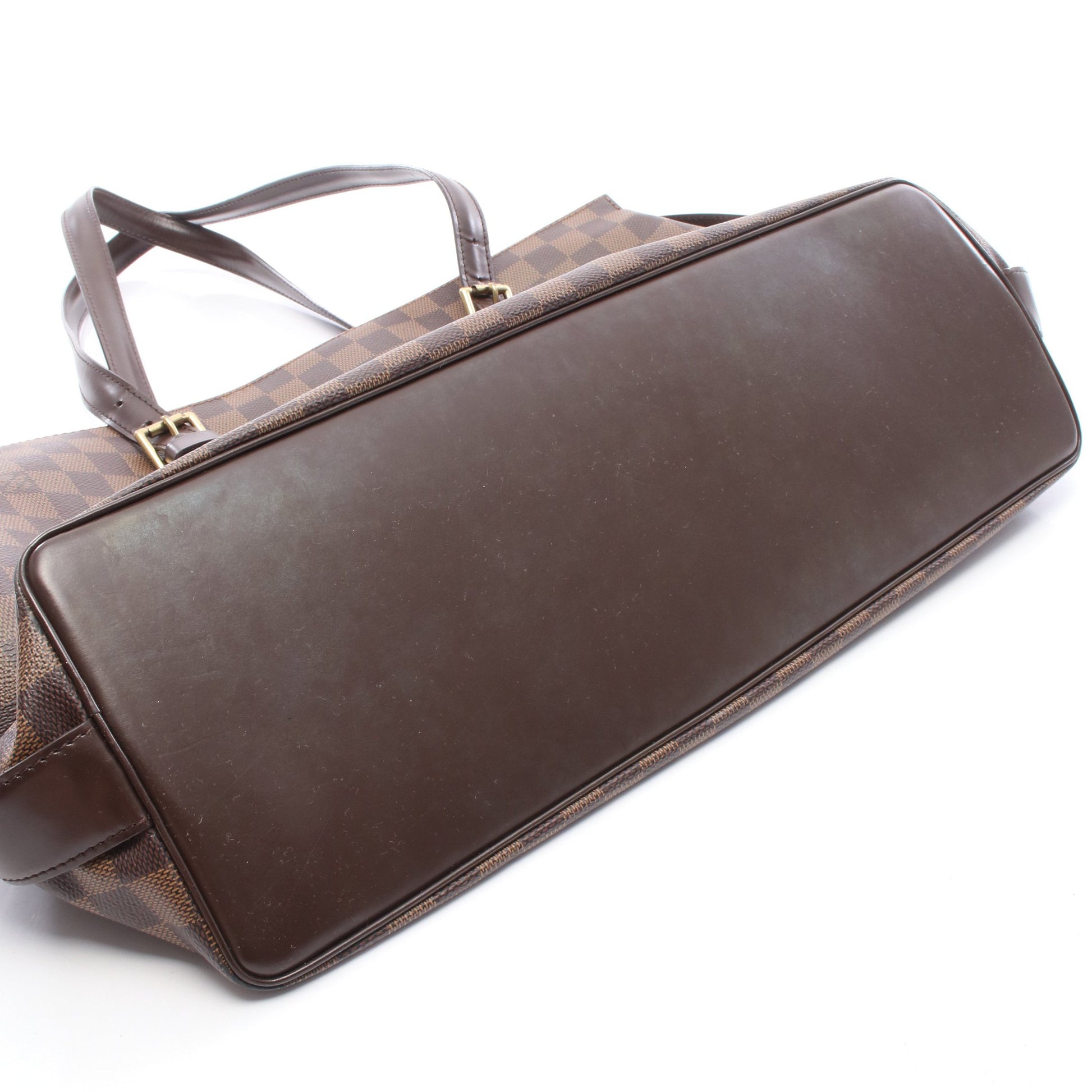 チェルシー ダミエエベヌ ショルダーバッグ トートバッグ PVC レザー ブラウン ルイヴィトン バッグ LOUIS VUITTON