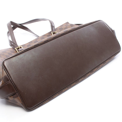 チェルシー ダミエエベヌ ショルダーバッグ トートバッグ PVC レザー ブラウン ルイヴィトン バッグ LOUIS VUITTON