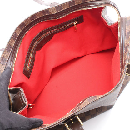 チェルシー ダミエエベヌ ショルダーバッグ トートバッグ PVC レザー ブラウン ルイヴィトン バッグ LOUIS VUITTON