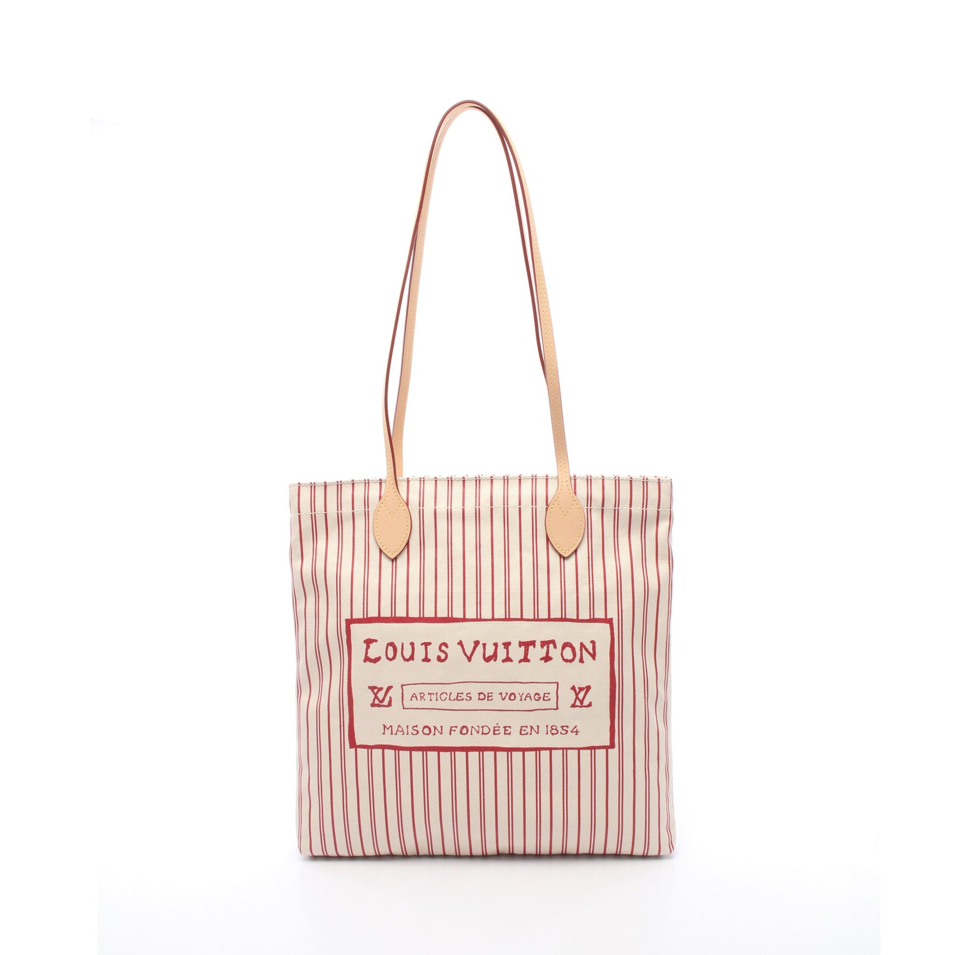 キャリー イット ショルダーバッグ トートバッグ キャンバス レザー ベージュ レッド ルイヴィトン バッグ LOUIS VUITTON
