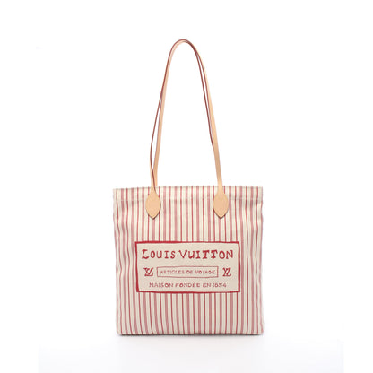 キャリー イット ショルダーバッグ トートバッグ キャンバス レザー ベージュ レッド ルイヴィトン バッグ LOUIS VUITTON