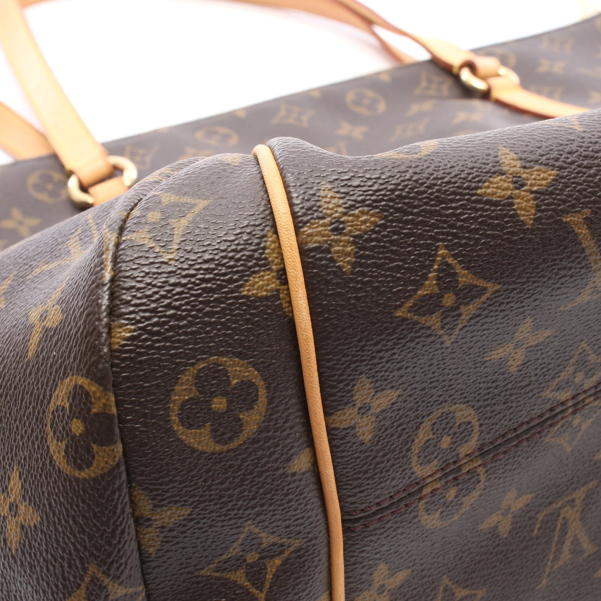 トータリーGM モノグラム ショルダーバッグ トートバッグ PVC レザー ブラウン ルイヴィトン バッグ LOUIS VUITTON