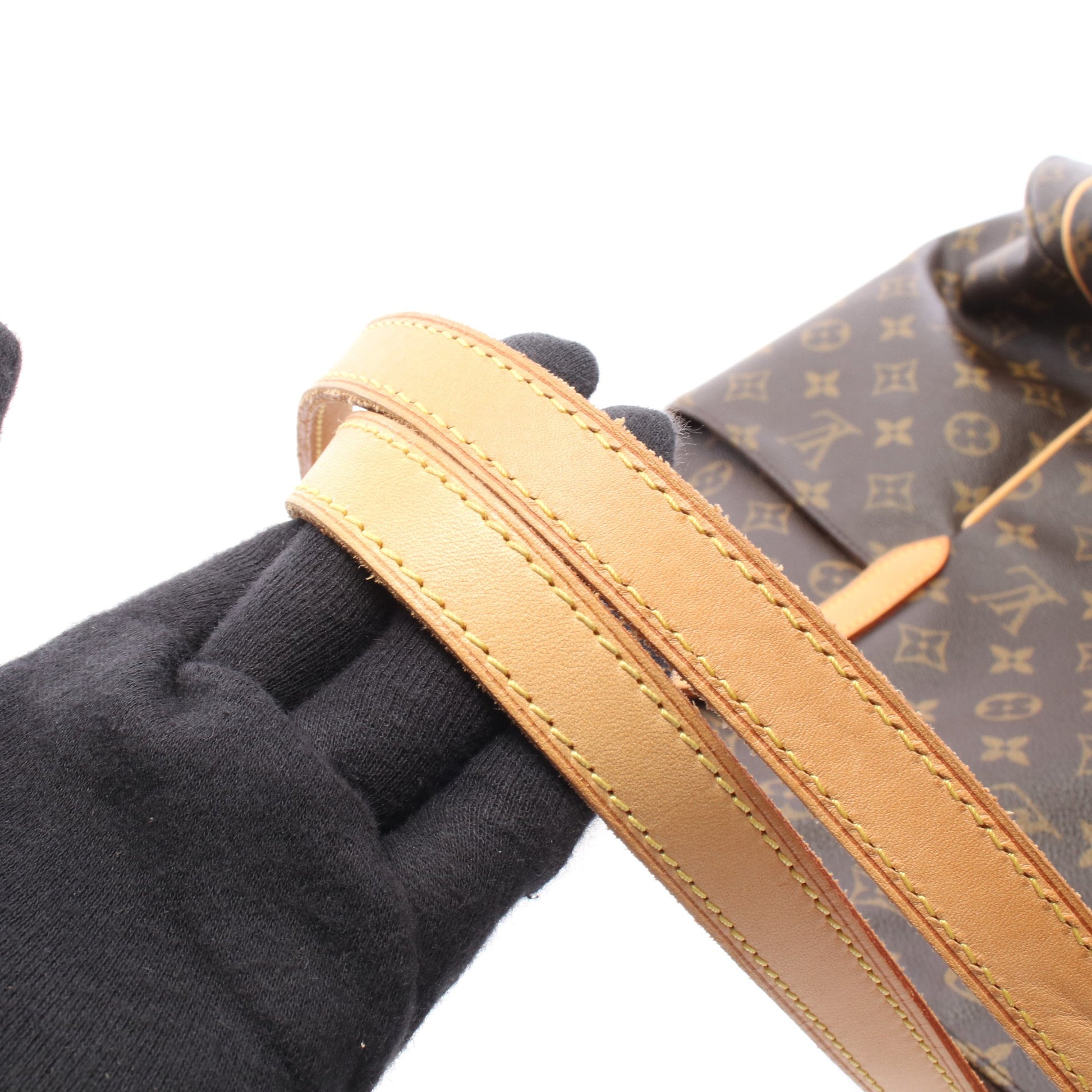 トータリーGM モノグラム ショルダーバッグ トートバッグ PVC レザー ブラウン ルイヴィトン バッグ LOUIS VUITTON
