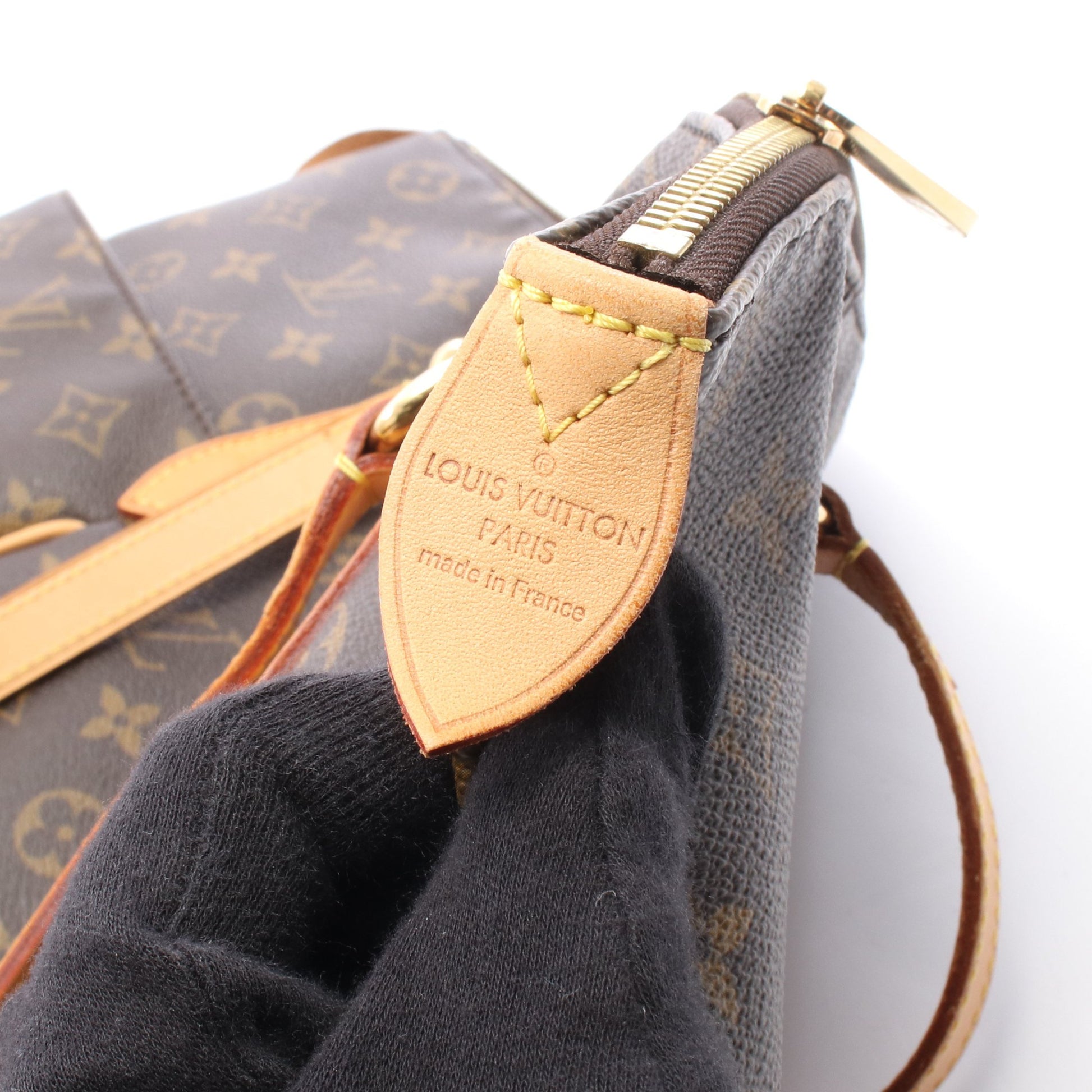 トータリーGM モノグラム ショルダーバッグ トートバッグ PVC レザー ブラウン ルイヴィトン バッグ LOUIS VUITTON