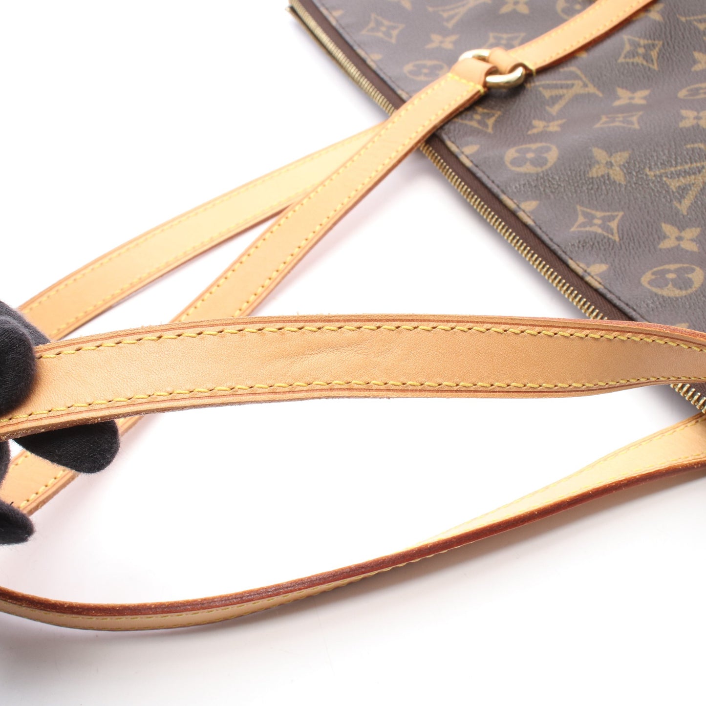 トータリーGM モノグラム ショルダーバッグ トートバッグ PVC レザー ブラウン ルイヴィトン バッグ LOUIS VUITTON