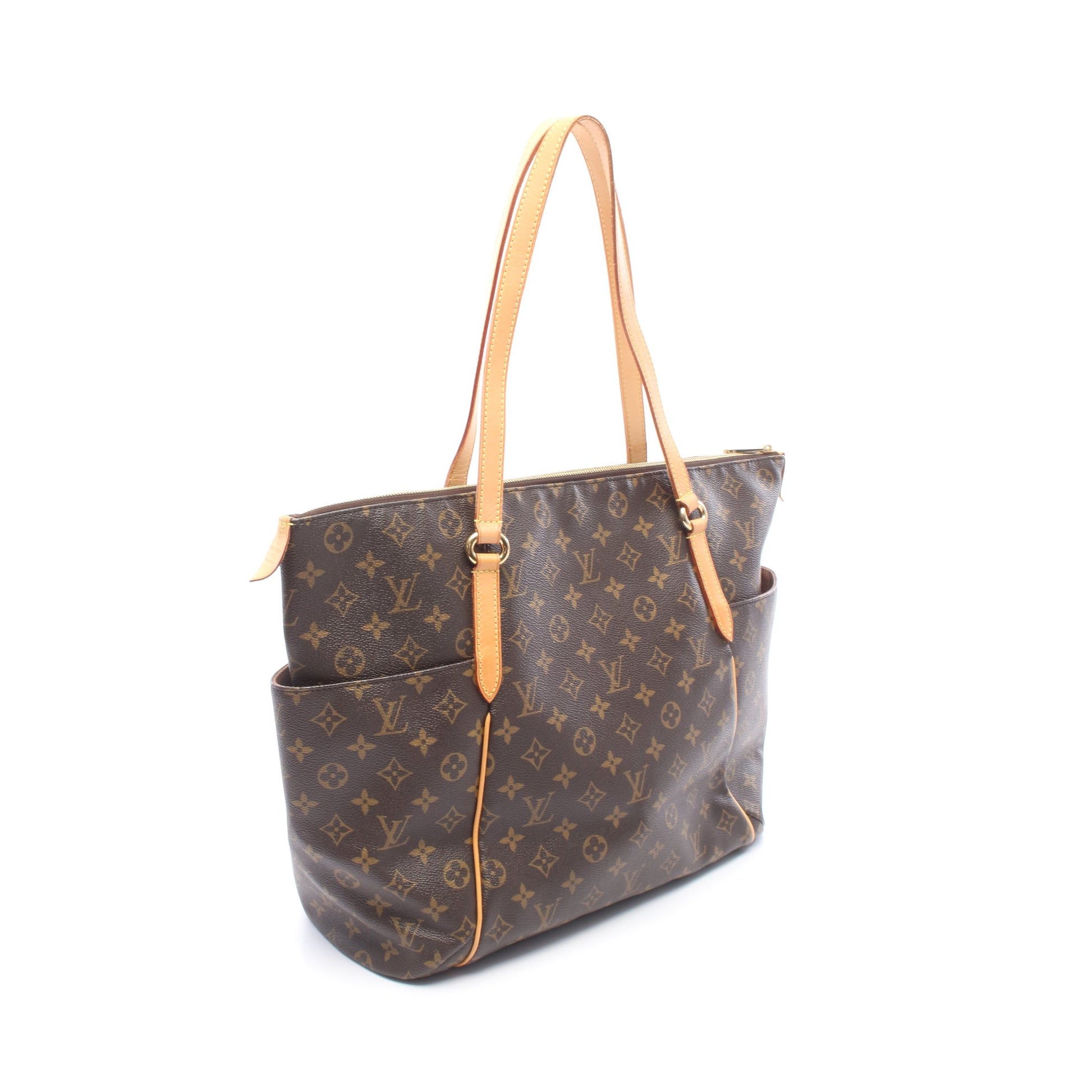 トータリーGM モノグラム ショルダーバッグ トートバッグ PVC レザー ブラウン ルイヴィトン バッグ LOUIS VUITTON