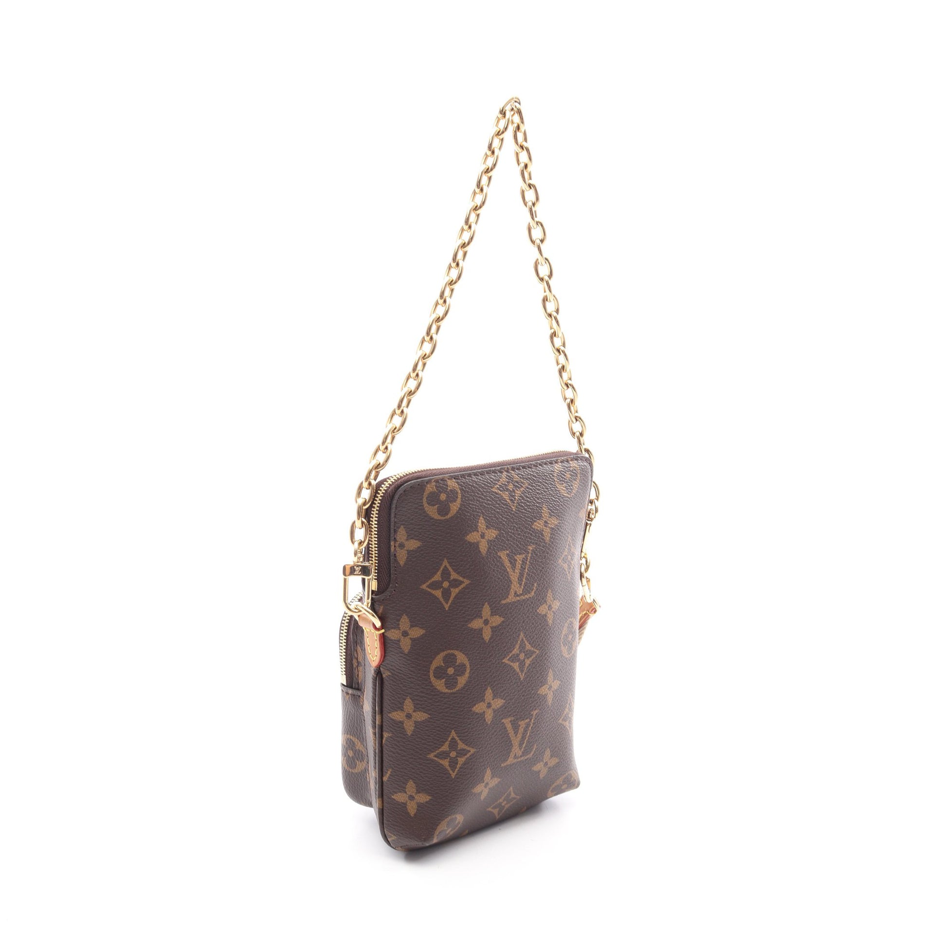ユーティリティ クロスボディ モノグラム 2WAY チェーンハンドバッグ PVC レザー ブラウン ルイヴィトン バッグ LOUIS VUITTON