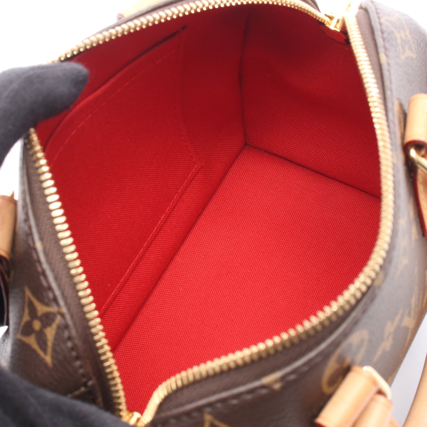 スピーディ バンドリエール20 モノグラム 2WAY ハンドバッグ PVC レザー ブラウン ルイヴィトン バッグ LOUIS VUITTON