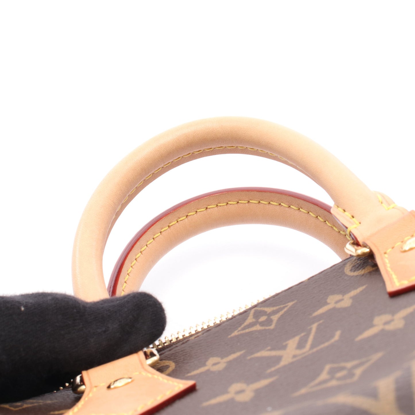スピーディ バンドリエール20 モノグラム 2WAY ハンドバッグ PVC レザー ブラウン ルイヴィトン バッグ LOUIS VUITTON