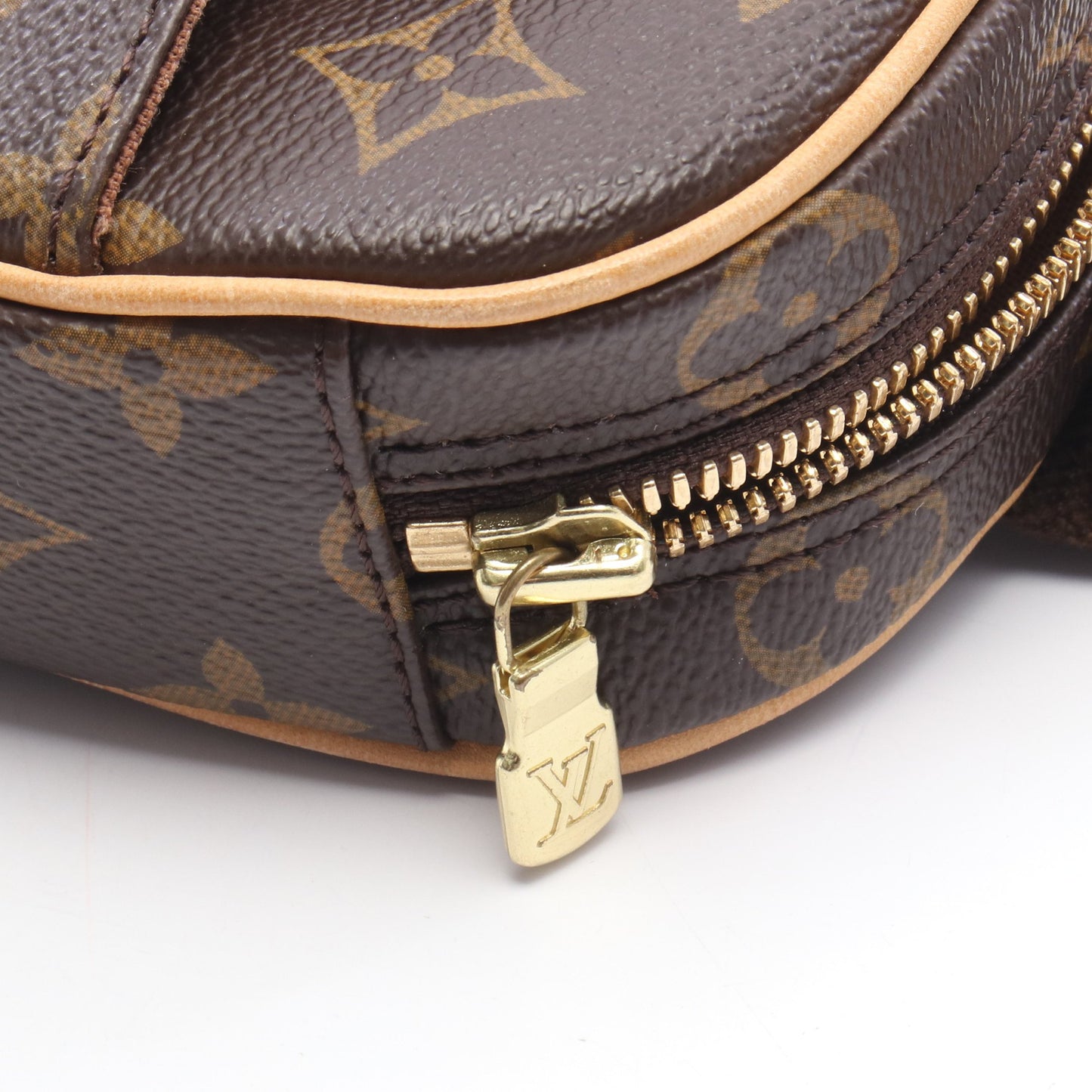 ポシェットガンジュ モノグラム ボディバッグ PVC レザー ブラウン ルイヴィトン バッグ LOUIS VUITTON